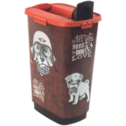 Fournitures Pour Chiens -Fournitures Pour Chiens 4cats conteneur alimentaire vintage 50 l 1