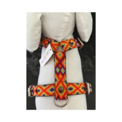 Ahorasi | Chien | Harnais En Cuir Tissage Mexicain