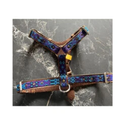 Ahorasi | Chien | Harnais Tissage Mexicain Sur Cuir