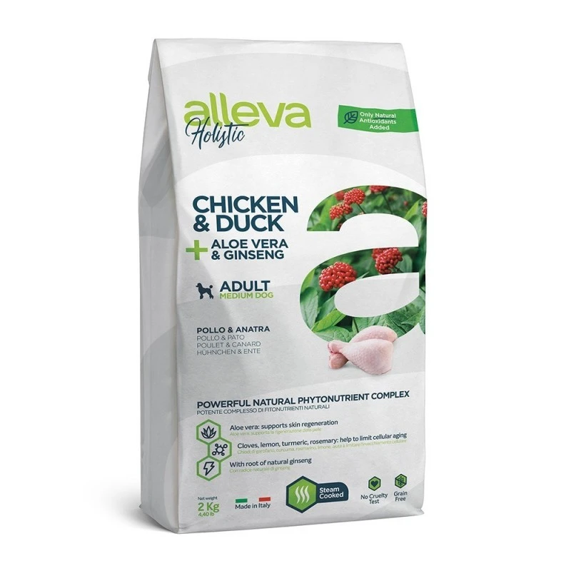 Alleva Holistic Poulet Et Canard | Croquettes Sans Céréales Chien Adulte Medium | 2 Kg 3 Alleva Holistic Poulet Et Canard | Croquettes Sans Céréales Chien Adulte Medium | 2 Kg