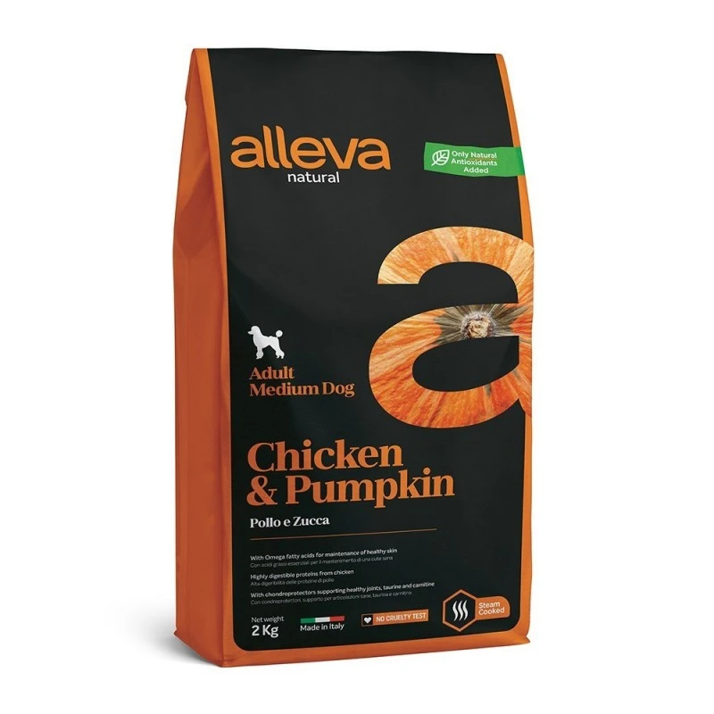 Alleva Natural Poulet Et Potiron | Croquettes Pour Chien Adulte Medium 3 Alleva Natural Poulet Et Potiron | Croquettes Pour Chien Adulte Medium