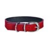 Bobby Aspen | Collier Pour Chien En Cuir Et Suédine | Rouge 1 Bobby Aspen | Collier Pour Chien En Cuir Et Suédine | Rouge -Fournitures Pour Chiens bobby aspen collier pour chien en cuir et suedine rouge