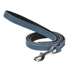 Bobby Aspen | Laisse Pour Chien En Cuir Et Suédine | Bleu