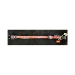 Bobby | Chien | Collier Réglable Prestige Motif Pied De Poule Avec Médaille Os