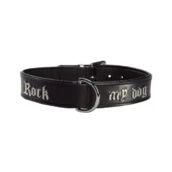 Bobby | Chien | Collier Rock My Dog En Cuir Noir
