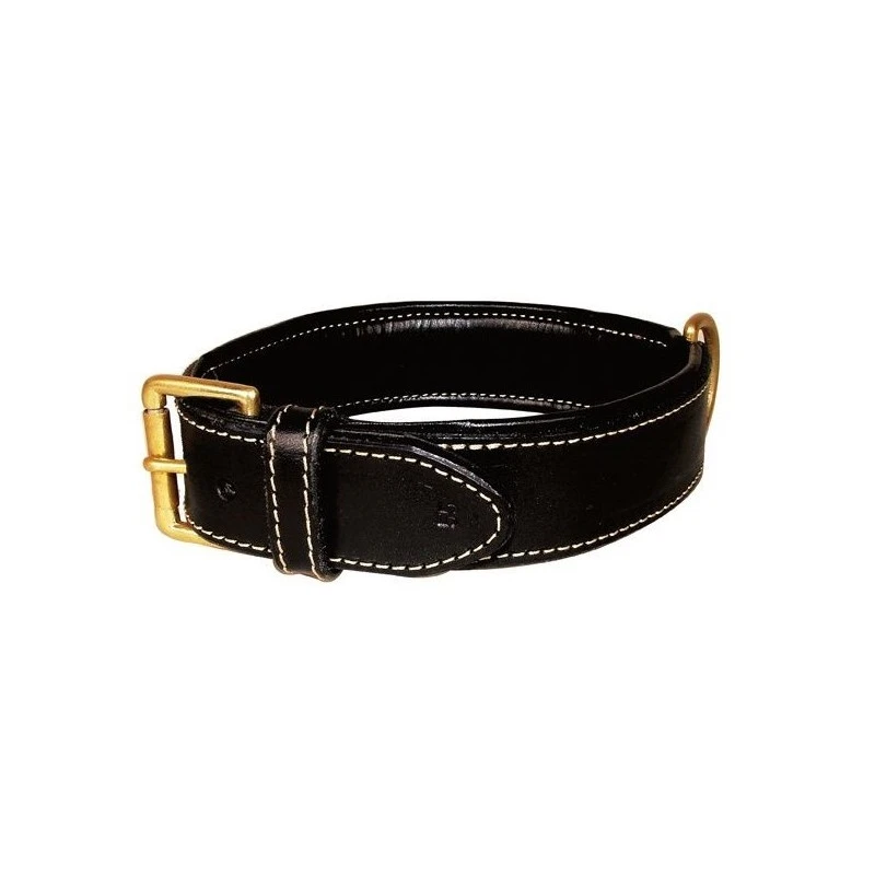 Bobby Classic | Collier Pour Chien En Cuir Avec Surpiqûre | Noir 3 Bobby Classic | Collier Pour Chien En Cuir Avec Surpiqûre | Noir