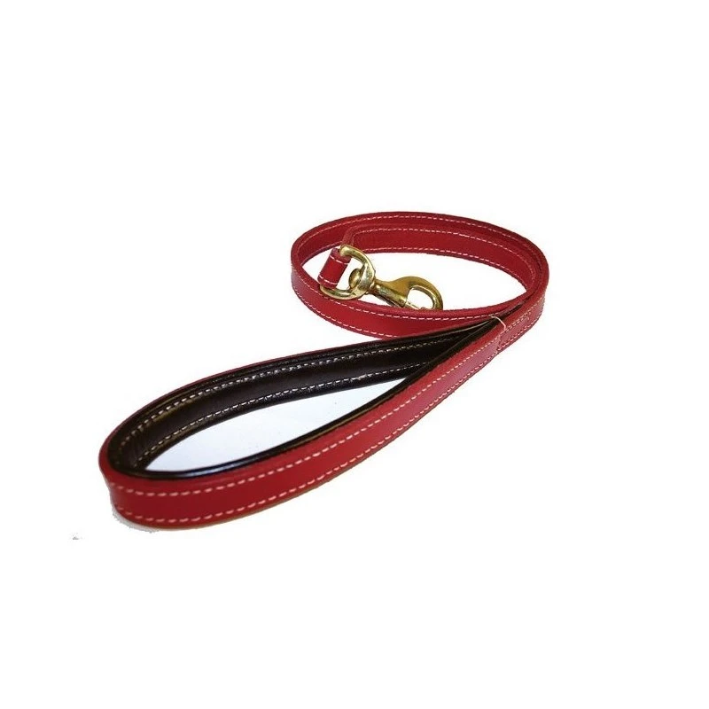 Bobby Classic | Laisse En Cuir Doublé Pour Chien | Rouge 3 Bobby Classic | Laisse En Cuir Doublé Pour Chien | Rouge