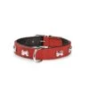 Bobby | Collier Cuir Souple Motif Os | Rouge 2 Bobby | Collier Cuir Souple Motif Os | Rouge -Fournitures Pour Chiens bobby collier cuir souple motif os rouge