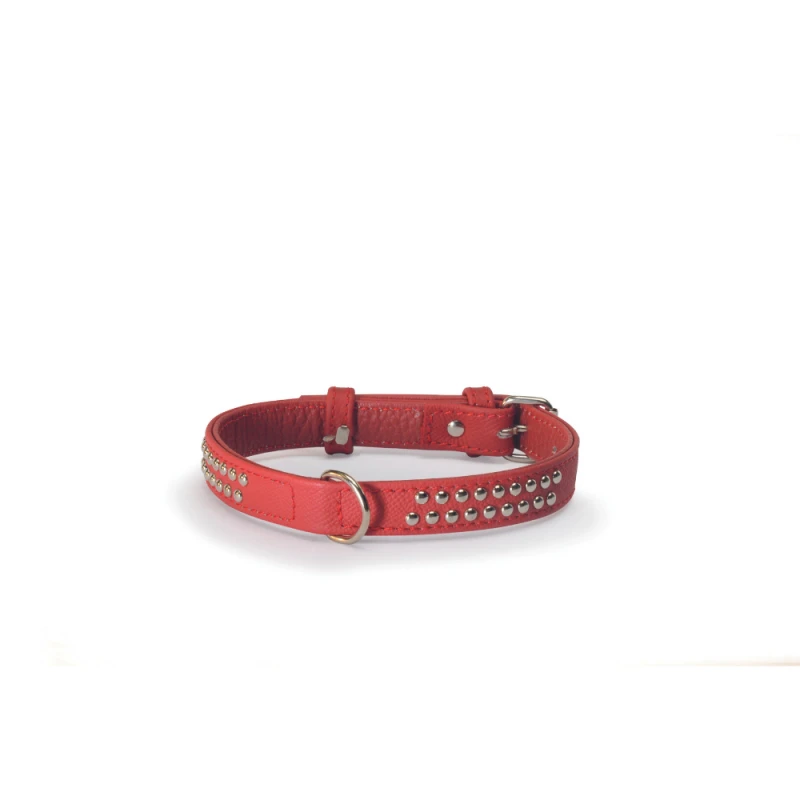 Camon | Collier à Clous | Rouge | Pour Chien 5 Camon | Collier à Clous | Rouge | Pour Chien – Image 3