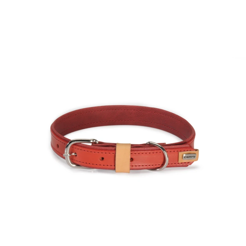 Camon | Collier En Cuir | Rouge | Pour Chien 4 Camon | Collier En Cuir | Rouge | Pour Chien – Image 2