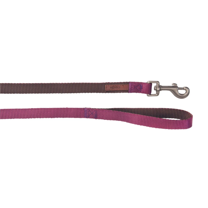 Camon | Laisse Pour Chien "Bicolore" Marron / Cyclamen 3 Camon | Laisse Pour Chien "Bicolore" Marron / Cyclamen