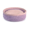 Camon | Panier "Tricot" Rose & Lilas | Pour Chien Et Chat -Fournitures Pour Chiens camon panier tricot rose lilas pour chien et chat