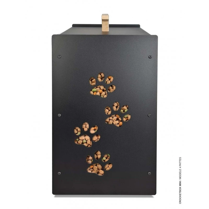 CROCKETBOX | Chien & Chat | Meuble Mini 4 Pattes Noir 10kg 5 CROCKETBOX | Chien & Chat | Meuble Mini 4 Pattes Noir 10kg – Image 4