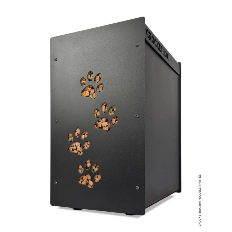CROCKETBOX | Chien & Chat | Meuble Mini 4 Pattes Noir 10kg 7 CROCKETBOX | Chien & Chat | Meuble Mini 4 Pattes Noir 10kg – Image 6