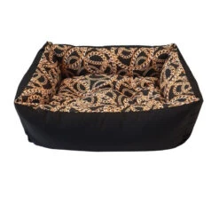 Distridog | Chien Et Chat | Panier Rectangulaire Chaines Dorées