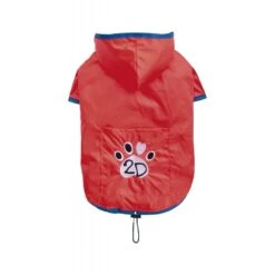 Doggy Dolly | Imperméable Pour Chien Souple Avec Capuche | Rouge