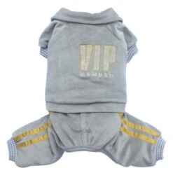 Doggy Dolly VIP | Jogging Pour Chien à Pattes En Velours | Gris