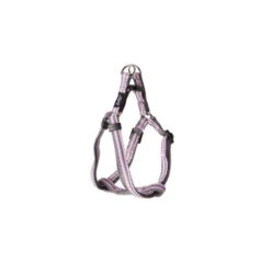 Doogy | Chien | Harnais Baudrier Petit Chien Marin Rose Et Gris