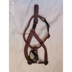 Doogy | Chien | Harnais Nylon Pointillés Marron -Fournitures Pour Chiens doogy chien harnais nylon pointilles marron 2