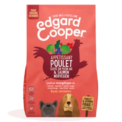 Edgard & Cooper Edgard Cooper | Chien Senior | Croquettes Naturelles Sans Céréales Poulet/Saumon Frais