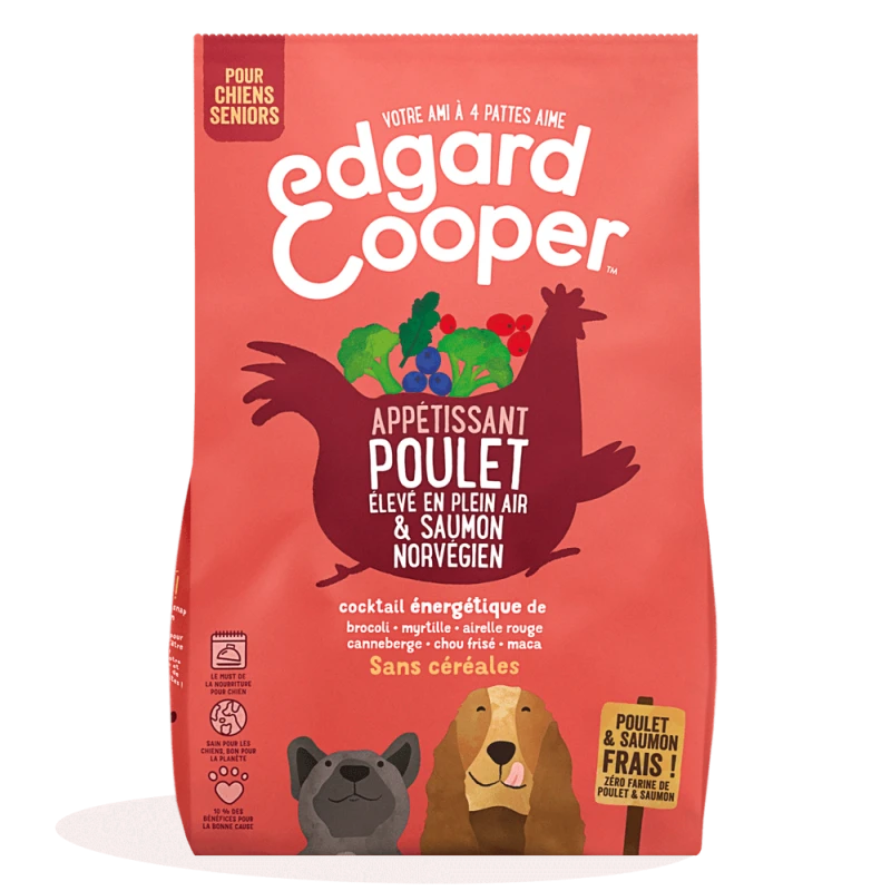 Edgard & Cooper Edgard Cooper | Chien Senior | Croquettes Naturelles Sans Céréales Poulet/Saumon Frais 3 Edgard & Cooper Edgard Cooper | Chien Senior | Croquettes Naturelles Sans Céréales Poulet/Saumon Frais