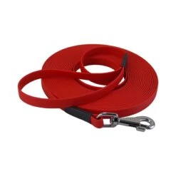 Jokidog | Longe Biothane Beta 16 Mm Avec Poignée | Rouge | Pour Chien