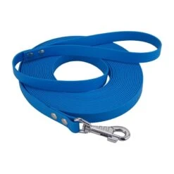 Jokidog | Longe Biothane Beta 19 Mm Avec Poignée | Bleu Clair | Pour Chien