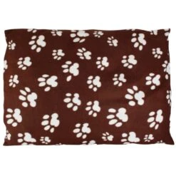 Karlie | Coussin Marron Motif Pattes Pour Chien