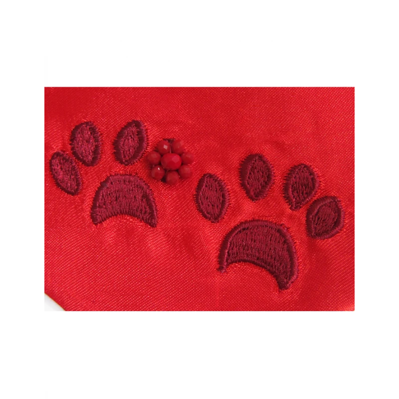 KFarah | Bandana-Foulard Patte Rouge Pour Chien 5 KFarah | Bandana-Foulard Patte Rouge Pour Chien – Image 3