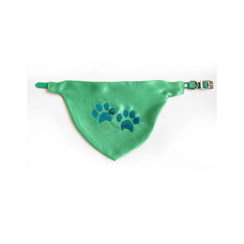 KFarah | Bandana-Foulard Pattes Vert Pour Chiens 4 KFarah | Bandana-Foulard Pattes Vert Pour Chiens – Image 2
