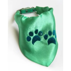 KFarah | Bandana-Foulard Pattes Vert Pour Chiens