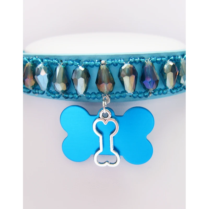 KFarah | Chien | Collier Goutte Bleu Ciel 5 KFarah | Chien | Collier Goutte Bleu Ciel – Image 3