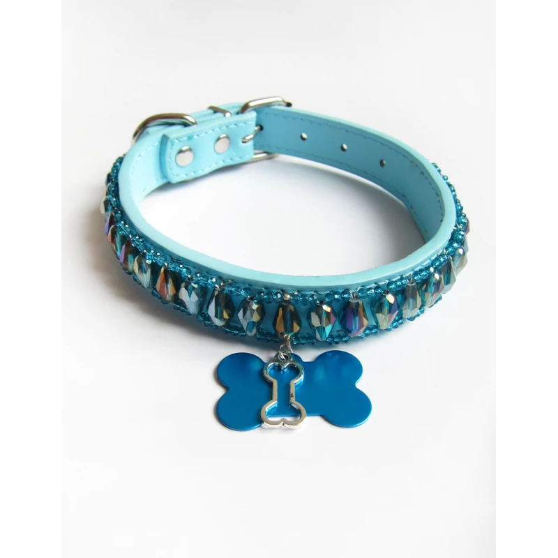 KFarah | Chien | Collier Goutte Bleu Ciel 6 KFarah | Chien | Collier Goutte Bleu Ciel – Image 4