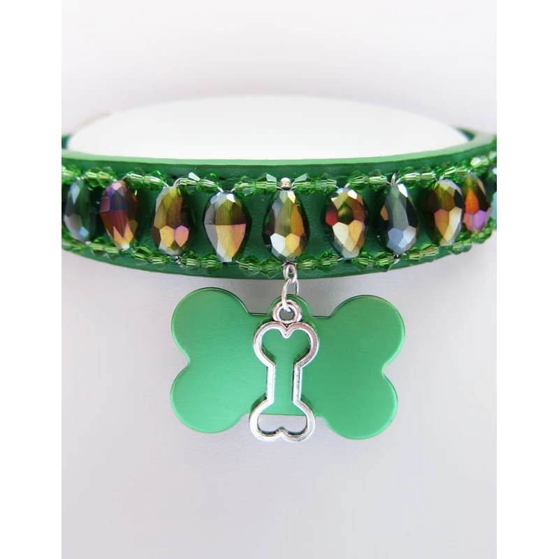 KFarah | Chien | Collier Goutte Vert 7 KFarah | Chien | Collier Goutte Vert – Image 5