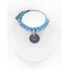 KFarah | Chien Et Chiot | Collier Simple Bleu Ciel Cristal -Fournitures Pour Chiens kfarah chien et chiot collier simple bleu ciel cristal