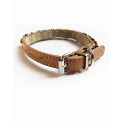 KFarah | Chien Et Chiot | Collier Simple Camel Cristal -Fournitures Pour Chiens kfarah chien et chiot collier simple camel cristal 2