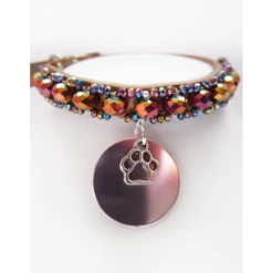 KFarah | Chien Et Chiot | Collier Simple Camel Cristal -Fournitures Pour Chiens kfarah chien et chiot collier simple camel cristal 3