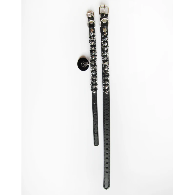 KFarah | Chien Et Chiot | Collier Simple Noir Cristal 4 KFarah | Chien Et Chiot | Collier Simple Noir Cristal – Image 2