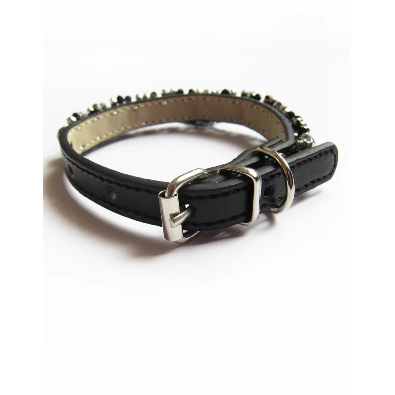 KFarah | Chien Et Chiot | Collier Simple Noir Cristal 5 KFarah | Chien Et Chiot | Collier Simple Noir Cristal – Image 3