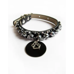 KFarah | Chien Et Chiot | Collier Simple Noir Cristal 10 KFarah | Chien Et Chiot | Collier Simple Noir Cristal -Fournitures Pour Chiens kfarah chien et chiot collier simple noir cristal 3