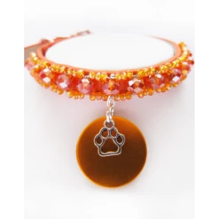 KFarah | Chien Et Chiot | Collier Simple Orange Cristal 11 KFarah | Chien Et Chiot | Collier Simple Orange Cristal -Fournitures Pour Chiens kfarah chien et chiot collier simple orange cristal 4