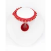 KFarah | Chien Et Chiot | Collier Simple Rouge Cristal 1 KFarah | Chien Et Chiot | Collier Simple Rouge Cristal -Fournitures Pour Chiens kfarah chien et chiot collier simple rouge cristal