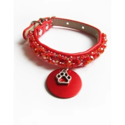KFarah | Chien Et Chiot | Collier Simple Rouge Cristal 11 KFarah | Chien Et Chiot | Collier Simple Rouge Cristal -Fournitures Pour Chiens kfarah chien et chiot collier simple rouge cristal 4