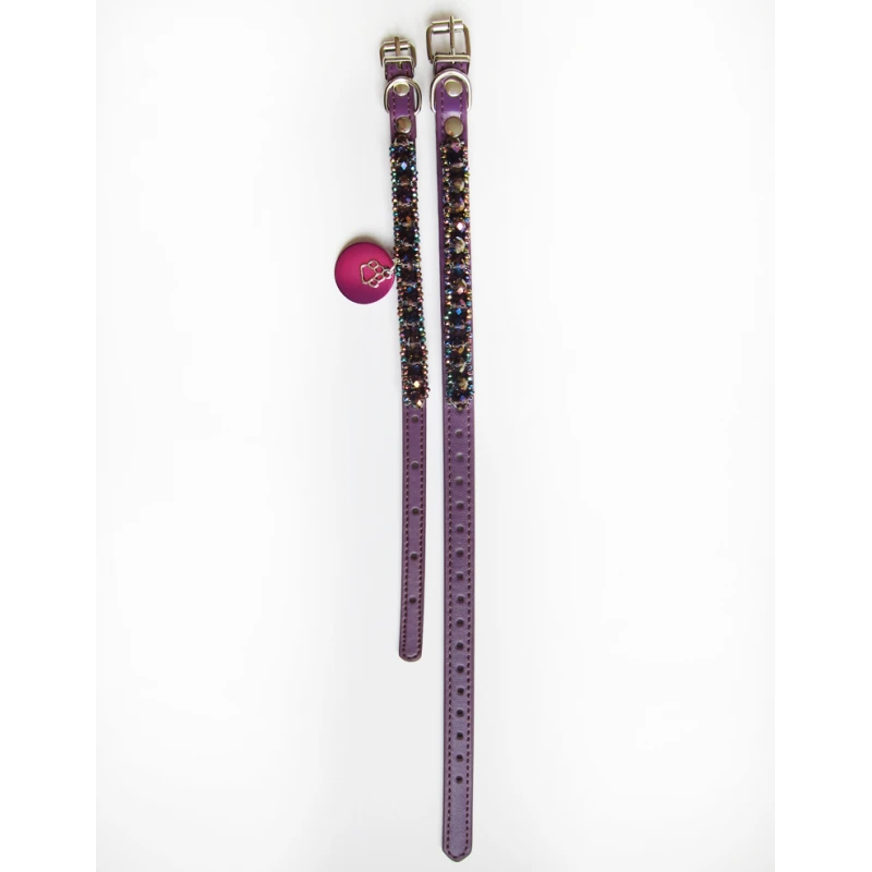 KFarah | Chien Et Chiot | Collier Simple Violet Cristal 6 KFarah | Chien Et Chiot | Collier Simple Violet Cristal – Image 4