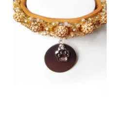 KFarah | Chien Et Chiot | Collier Sphere Camel Cristal -Fournitures Pour Chiens kfarah chien et chiot collier sphere camel cristal 1