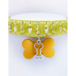 KFarah | Chiens | Collier Chien Goutte Jaune -Fournitures Pour Chiens kfarah chiens collier chien goutte jaune 4