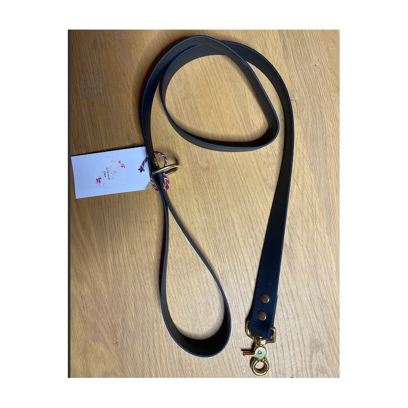 Le Cocon De César | Laisse Funky Pour Chien Sangle Enduite | Noir 3 Le Cocon De César | Laisse Funky Pour Chien Sangle Enduite | Noir