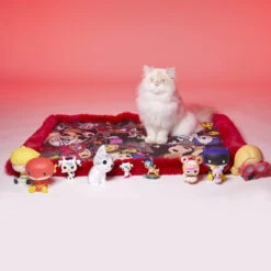 Le Tapis Rouge | Chien | Tapis Collection TIME TO ROCK | Rouge Avec Personnages