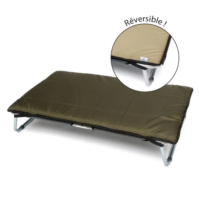 Leopet | Coussin Imperméable Réversible Pour Lit Pliant | Beige/Kaki 4 Leopet | Coussin Imperméable Réversible Pour Lit Pliant | Beige/Kaki – Image 2