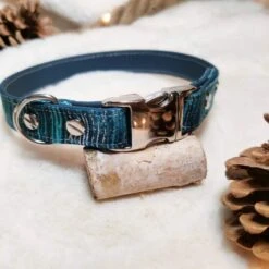 Les Ateliers De Shiro | Collier Biothane Pour Chien | Bleu " Mizù"